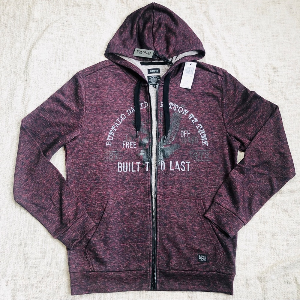 NWT. Buffalo David Bitton Zip up Hoodie Medium